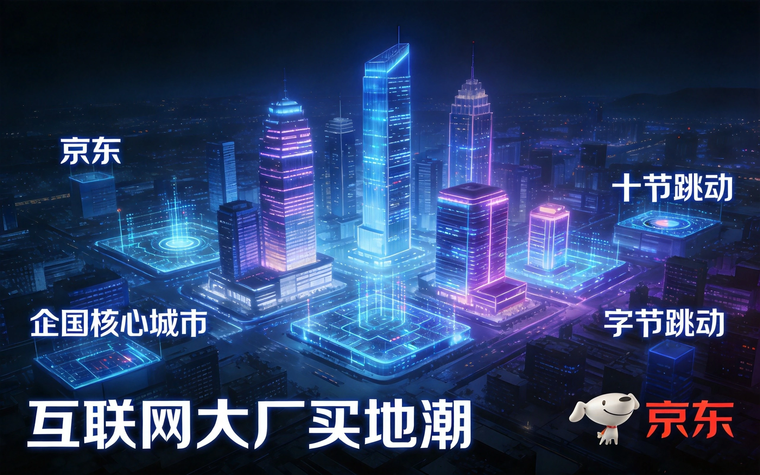 京东17.57亿+字节61亿：互联网大厂掀买地潮背后的战略逻辑