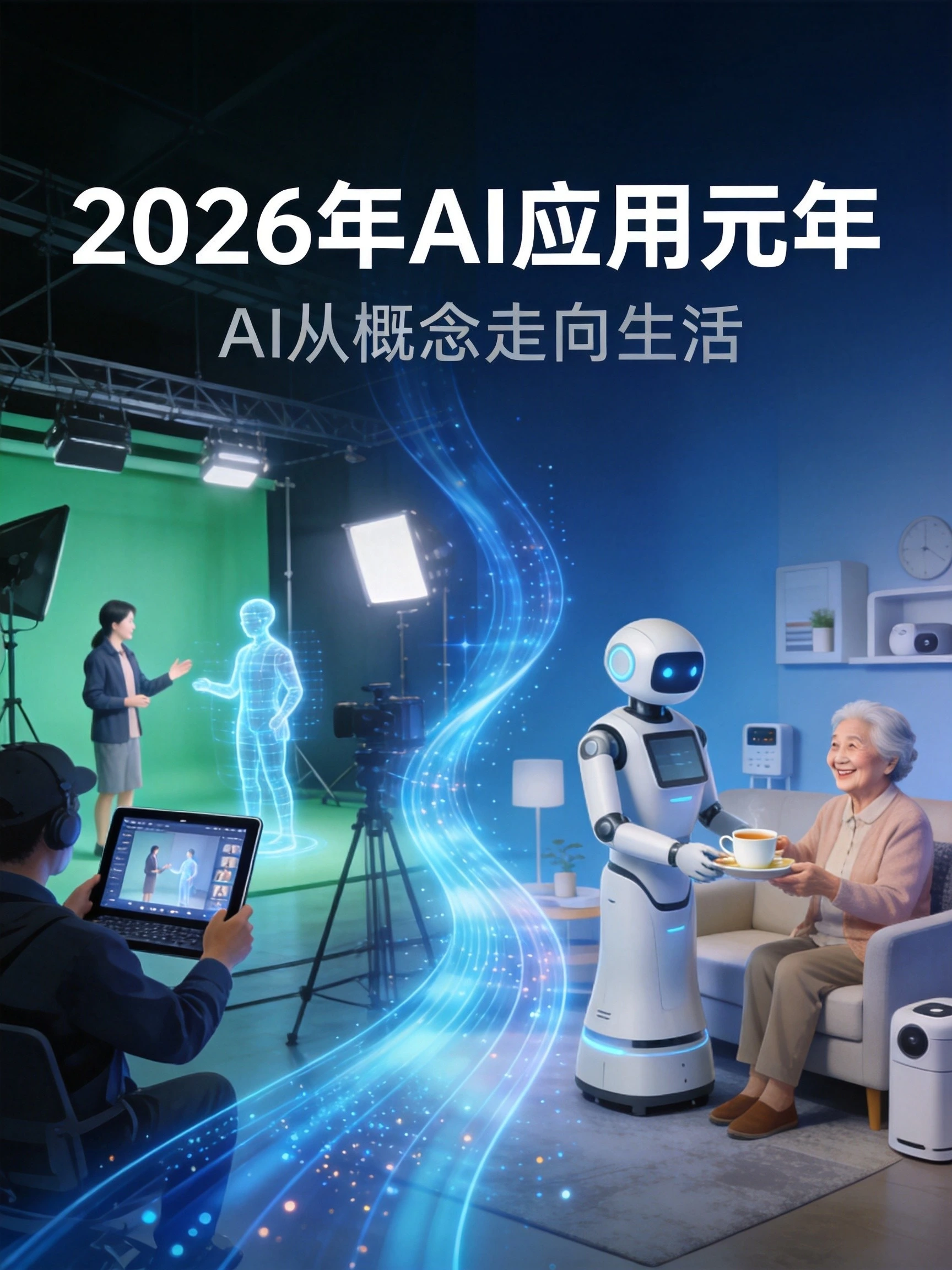 AI短剧首超真人登顶+智能养老加速落地:2026年AI应用元年真的来了