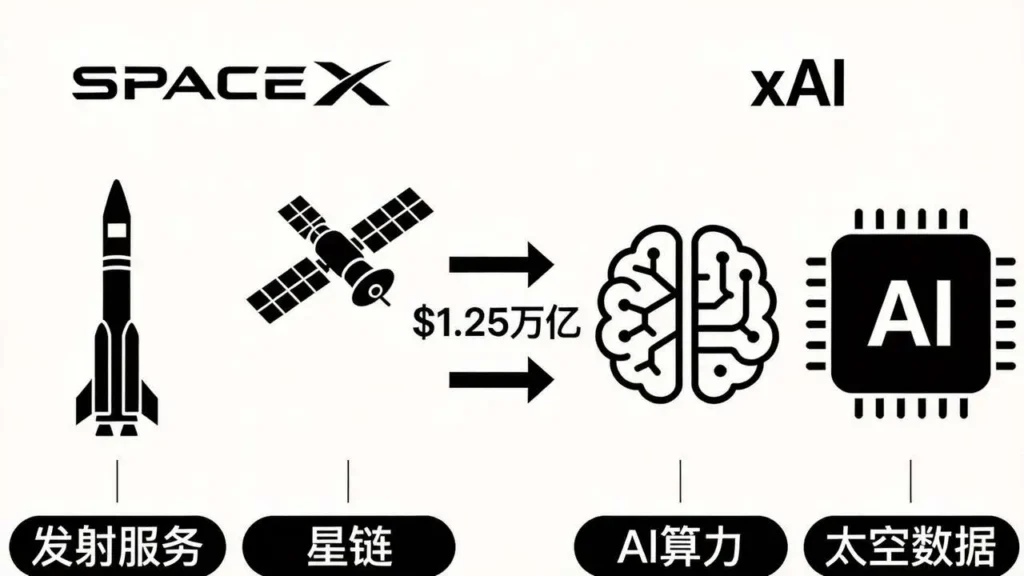 SpaceX与xAI合并架构 1.25万亿