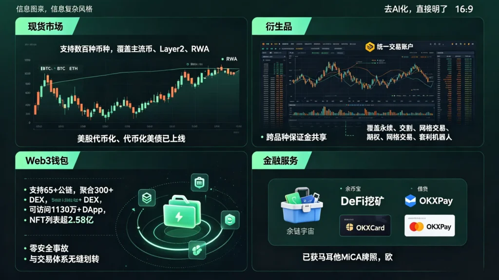 关于 OKX 产品功能矩阵的插图
