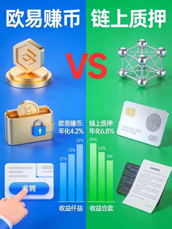 欧易赚币产品与链上质押有什么区别?