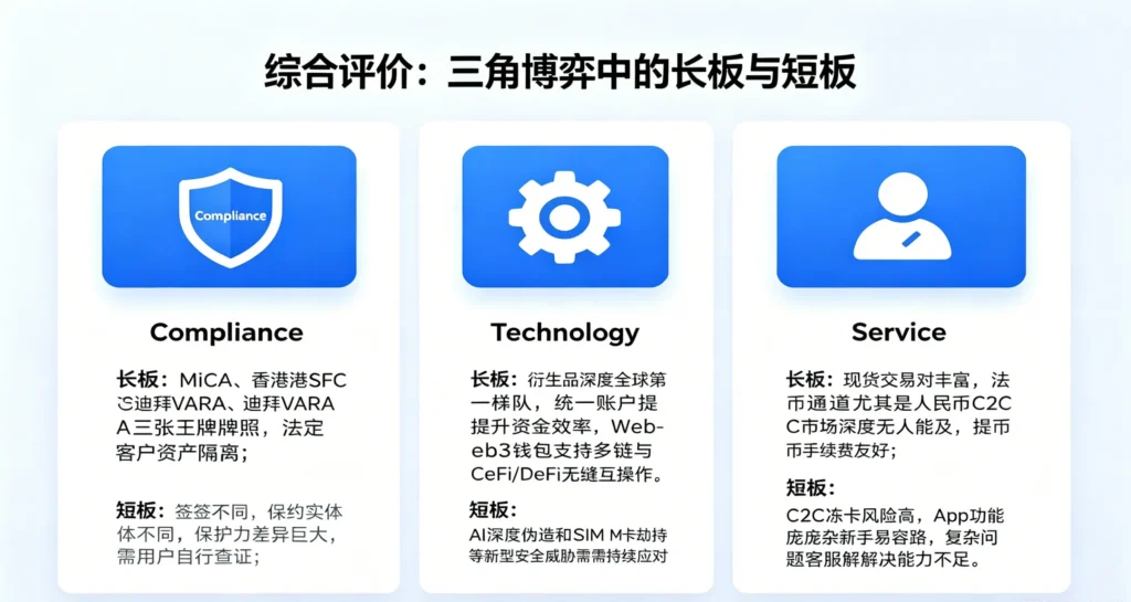 合规技术服务三角博弈示意图