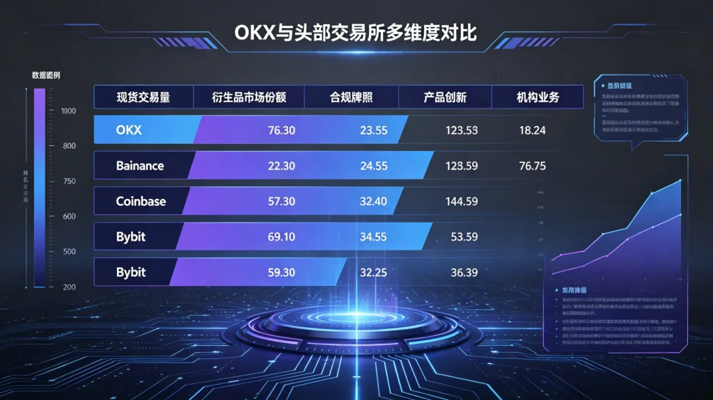 OKX 与头部交易所多维度对比