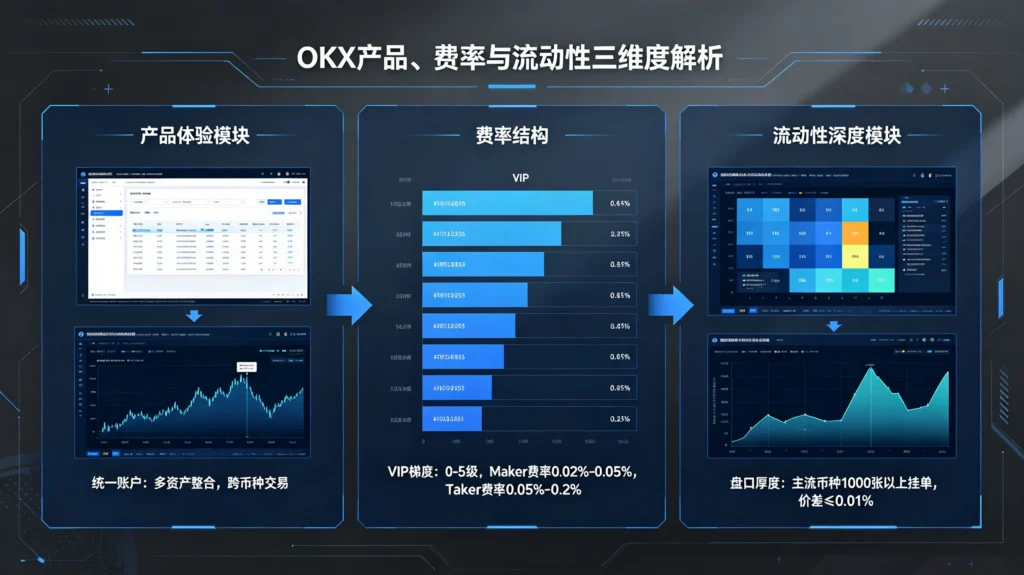 OKX 产品、费率与流动性三维度解析