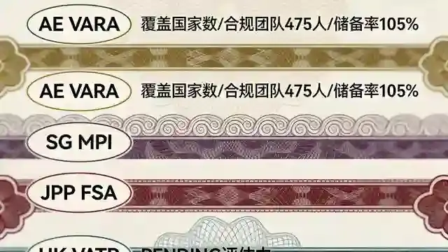 七辖区牌照券面条带组合