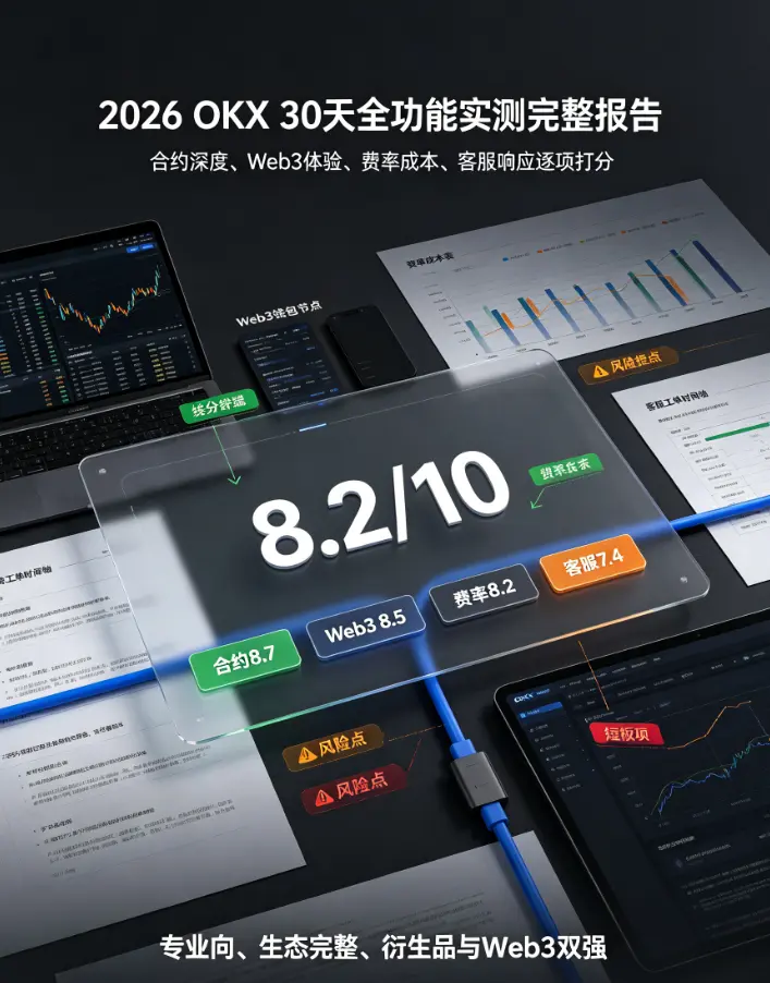 30天全功能实测完整报告:合约深度、Web3体验、费率成本、客服响应逐项打分,一文判断值不值得用