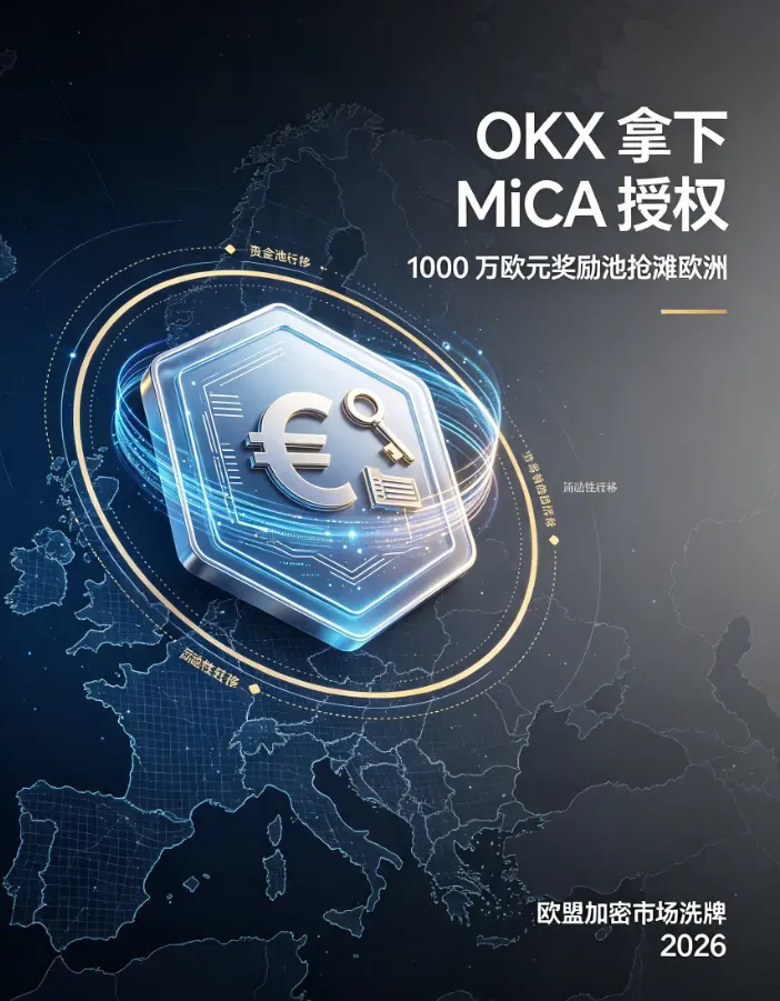 刚拿下欧盟MiCA完整授权，欧亿就甩出1000万欧元奖励池抢滩欧洲