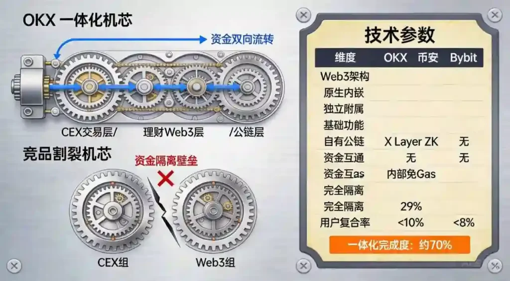 一体化vs割裂机芯对比