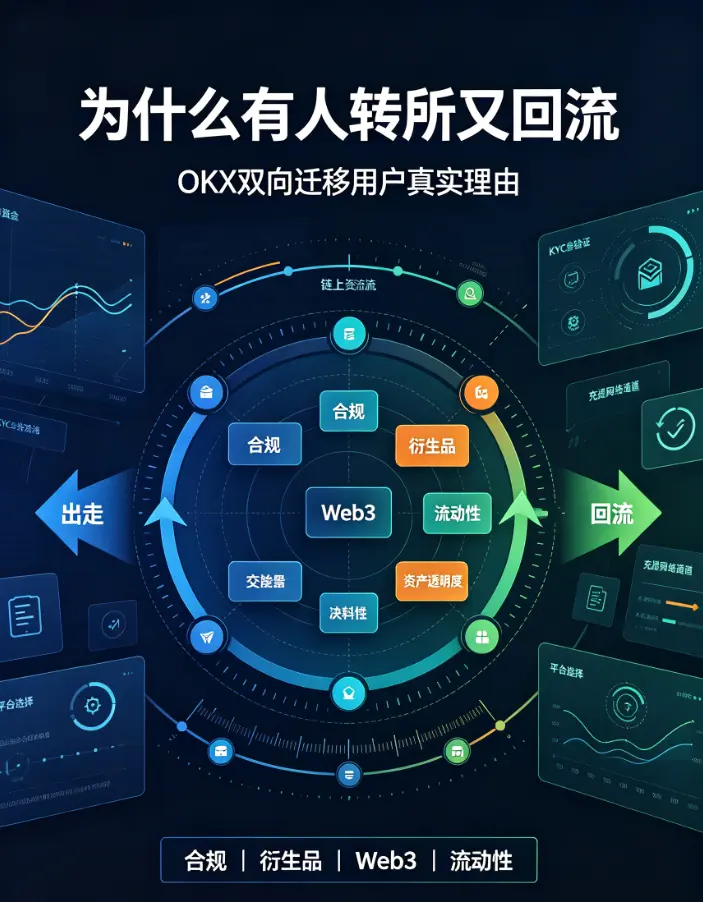 为什么有人从OKX转去别的所、又有人回来?双向迁移用户的真实理由